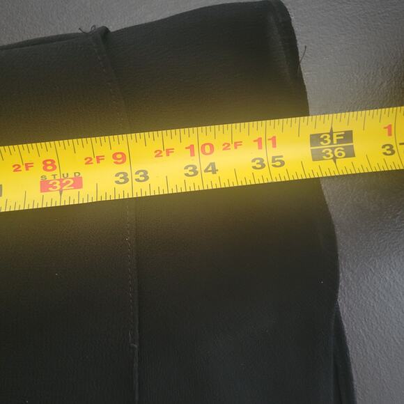 KS Little Black Dress Size 6P Sleeveless Lined Knee Back Zipper Ruffle Goth Y2k - Picture 7 of 8